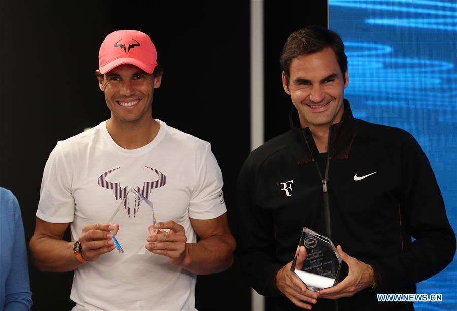 (SP)AUSTRALIA-MELBOURNE-TENNIS-AUSTRALIAN OPEN-RAFAEL NADAL-ROGER FEDERER