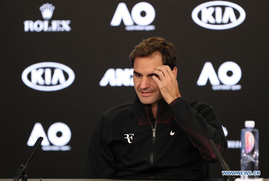 (SP)AUSTRALIA-MELBOURNE-TENNIS-AUSTRALIAN OPEN-PRESS CONFERENCE-FEDERER