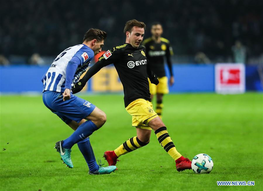 (SP)GERMANY-BERLIN-SOCCER-BUNDESLIGA-HERTHA BSC VS DORTMUND 