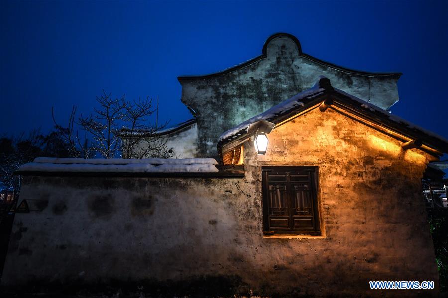 CHINA-ZHEJIANG-WUZHEN-SNOW (CN)