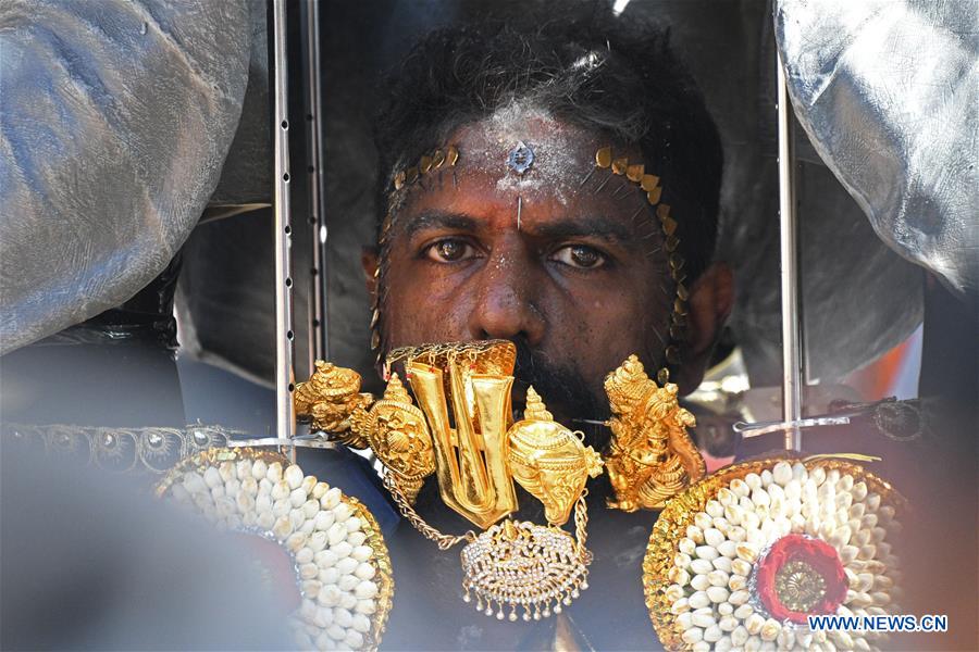 SINGAPORE-HINDU DEVOTEE-THAIPUSAM