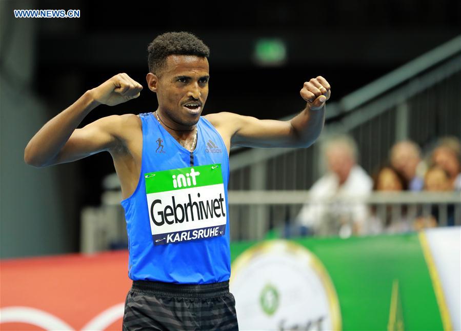 (SP)GERMANY-KARLSRUHE-IAAF WORLD INDOOR TOUR-MEN'S 3000M