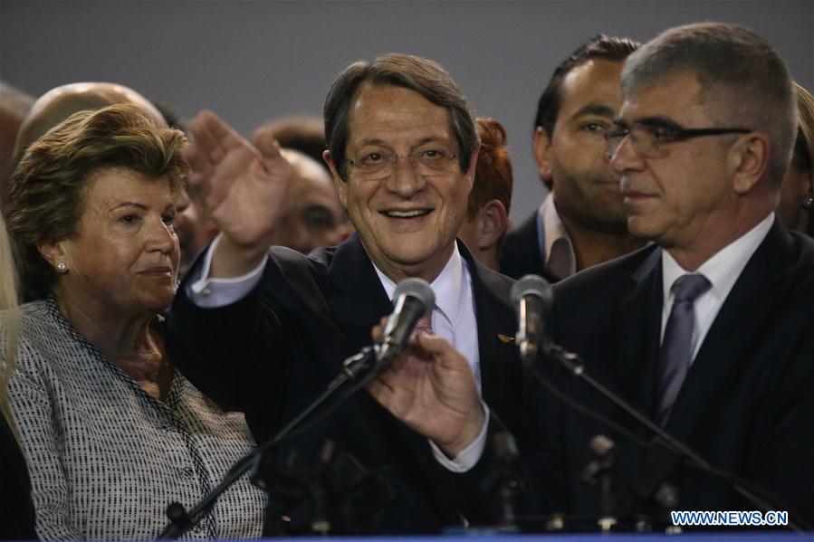 CYPRUS-NICOSIA-PRESIDENT-RE-ELECTING-SECOND TERM