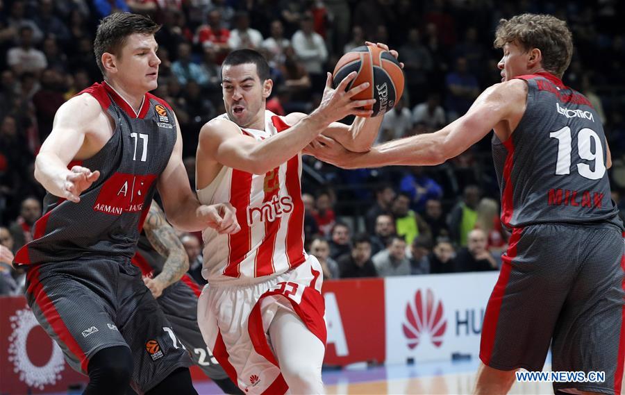 (SP)SERBIA-BELGRADE-BASKETBALL-EUROLEAGUE-CRVENA ZVEZDA VS ARMANI