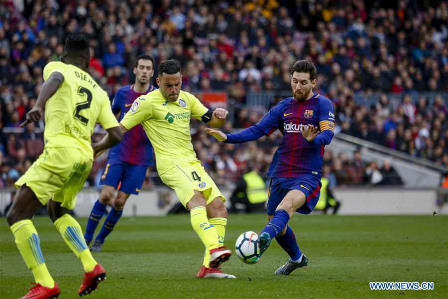 (SP)SPAIN-BARCELONA-SOCCER-SPANISH LEAGUE-BARCELONA VS GETAFE