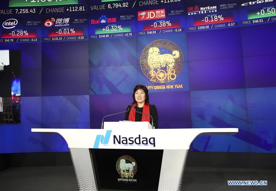 U.S.-NEW YORK-NASDAQ-CHINESE NEW YEAR-OPENING BELL