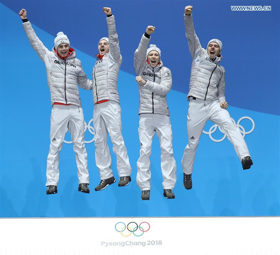 (SP)OLY-SOUTH KOREA-PYEONGCHANG-NORDIC COMBINED-TEAM GUNDERSEN LH/4X5KM-MEDAL CEREMONY