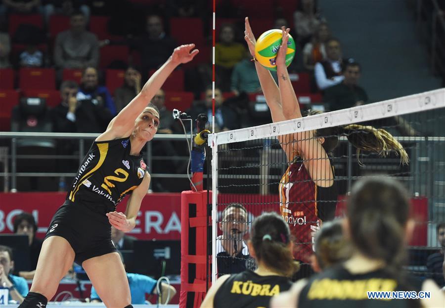 (SP)TURKEY-ISTANBUL-VOLLEYBALL-CEV-CHAMPIONS LEAGUE-GALATASARAY VS VAKIFBANK