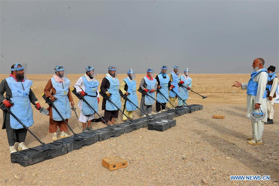 AFGHANISTAN-KANDAHAR-LAND MINES-SEARCHING