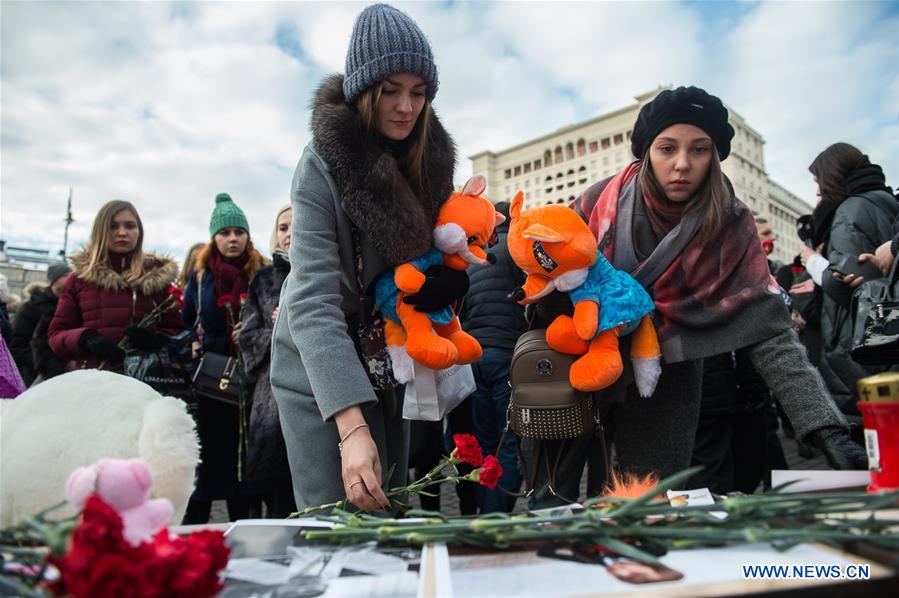 RUSSIA-MOSCOW-KEMEROVO-FIRE-MOURNING