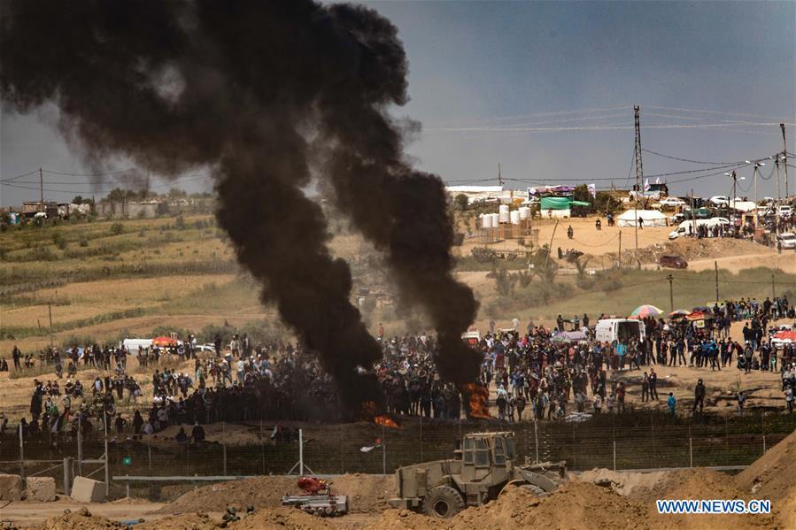 ISRAEL-GAZA-BORDER-NAHAL OZ-CLASHES