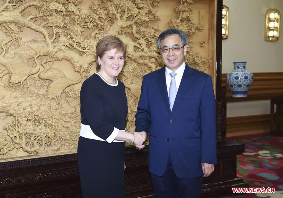 CHINA-BEIJING-HU CHUNHUA-SCOTTISH FIRST MINISTER-MEETING (CN)