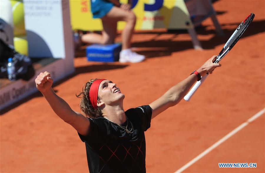 (SP)GERMANY-MUNICH-TENNIS-ALEXANDER ZVEREV VS PHILIPP KOHLSCHREIBER