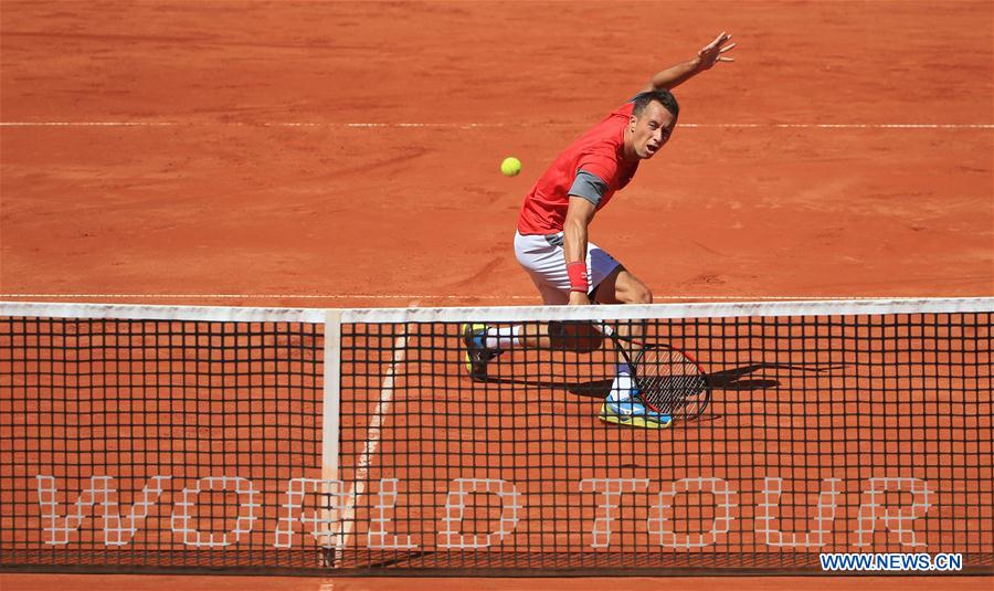 (SP)GERMANY-MUNICH-TENNIS-ALEXANDER ZVEREV VS PHILIPP KOHLSCHREIBER