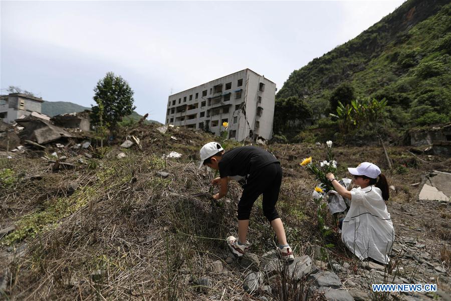 CHINA-SICHUAN-BEICHUAN-EARTHQUAKE-DECADE-MOURNING (CN)