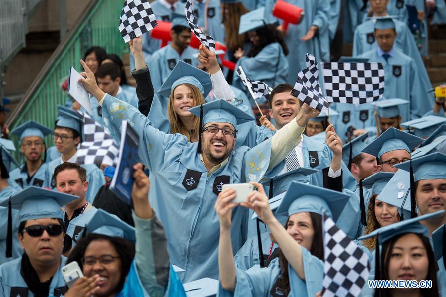 U.S.-NEW YORK-COLUMBIA UNIVERSITY-COMMENCEMENT CEREMONY