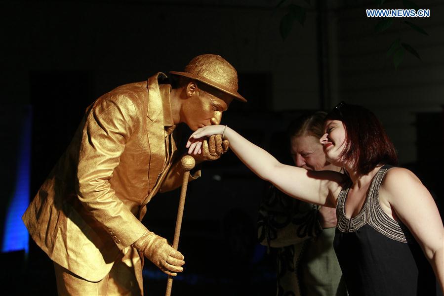 ROMANIA-BUCHAREST-LIVING STATUES-FESTIVAL