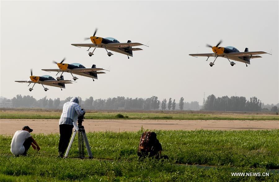 CHINA-HENAN-ANYANG-AEROBATICS-REHEARSAL (CN)