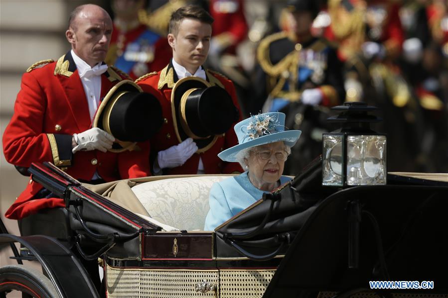 BRITAIN-LONDON-TROOPING THE COLOUR