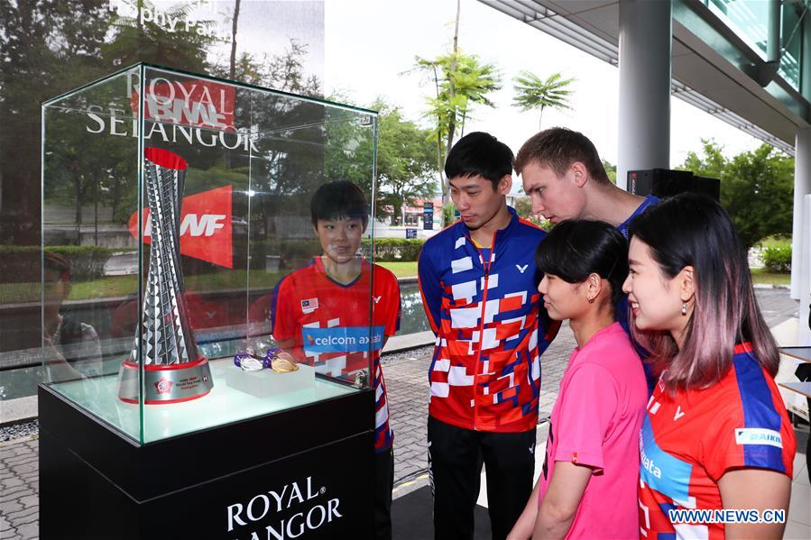 (SP)MALAYSIA-KUALA LUMPUR-BADMINTON-BWF WORLD TOUR FINALS TROPHY