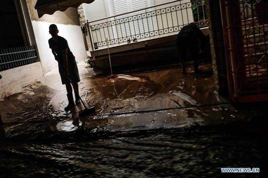 GREECE-MANDRA TOWN-FLOOD