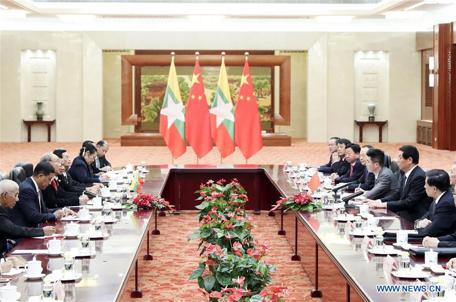 CHINA-BEIJING-LI ZHANSHU-MYANMAR-PARLIAMENT-TALKS (CN)