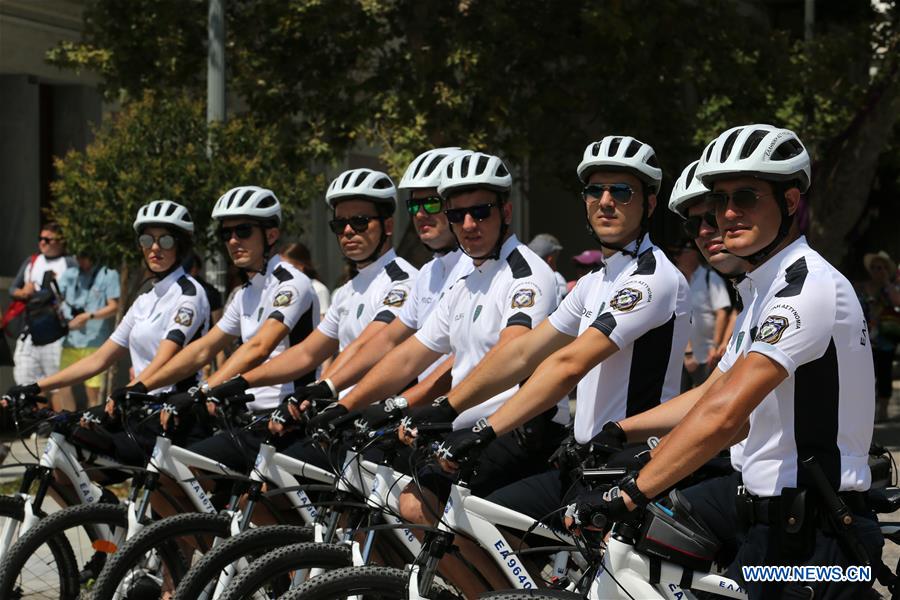 GREECE-ATHENS-BICYCLE POLICE-TOURISM