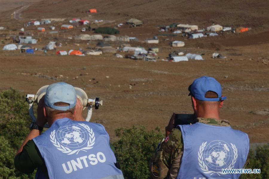 MIDEAST-GOLAN HEIGHTS-SYRIAN REFUGEE