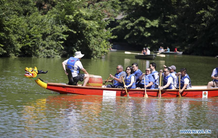 U.S.-NEW YORK-DRAGON BOAT AWAKENING CEREMONY