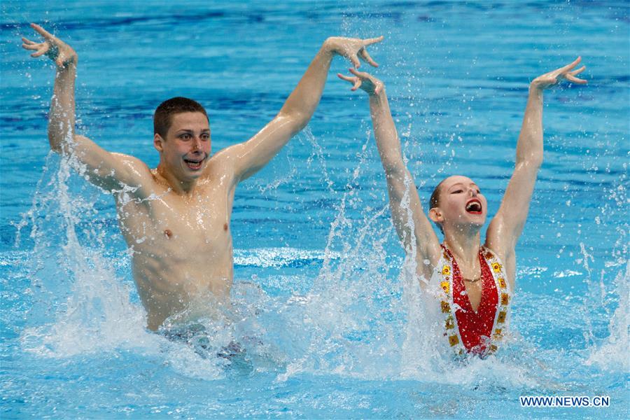 (SP)HUNGARY-BUDAPEST-FINA-ARTISTIC SWIMMING-WORLD CHAMPIONSHIPS-MIXED DUET TECHNICAL