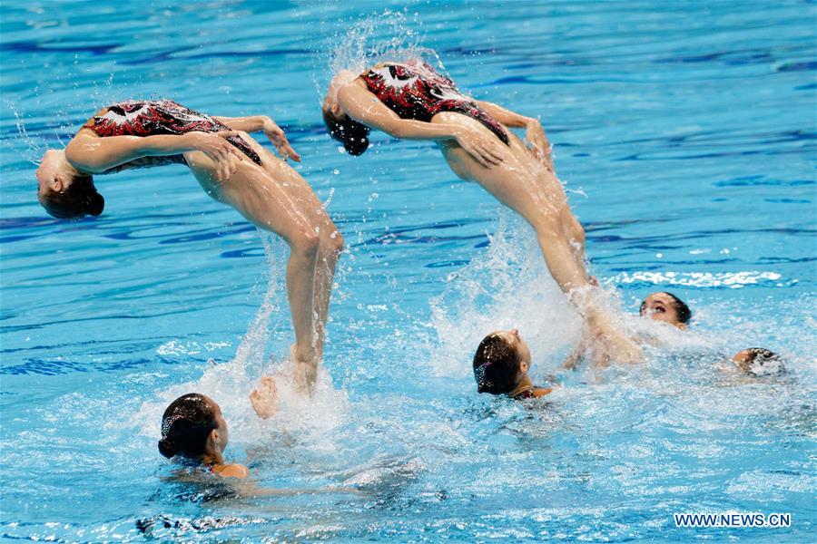 (SP)HUNGARY-BUDAPEST-FINA-ARTISTIC SWIMMING-WORLD CHAMPIONSHIPS-TEAM FREE