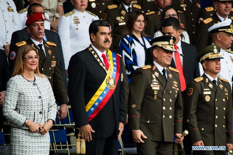 VENEZUELA-CARACAS-MADURO-SPEECH-ATTACK