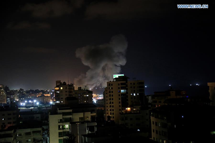 MIDEAST-GAZA CITY-ISRAEL-AIR STRIKES