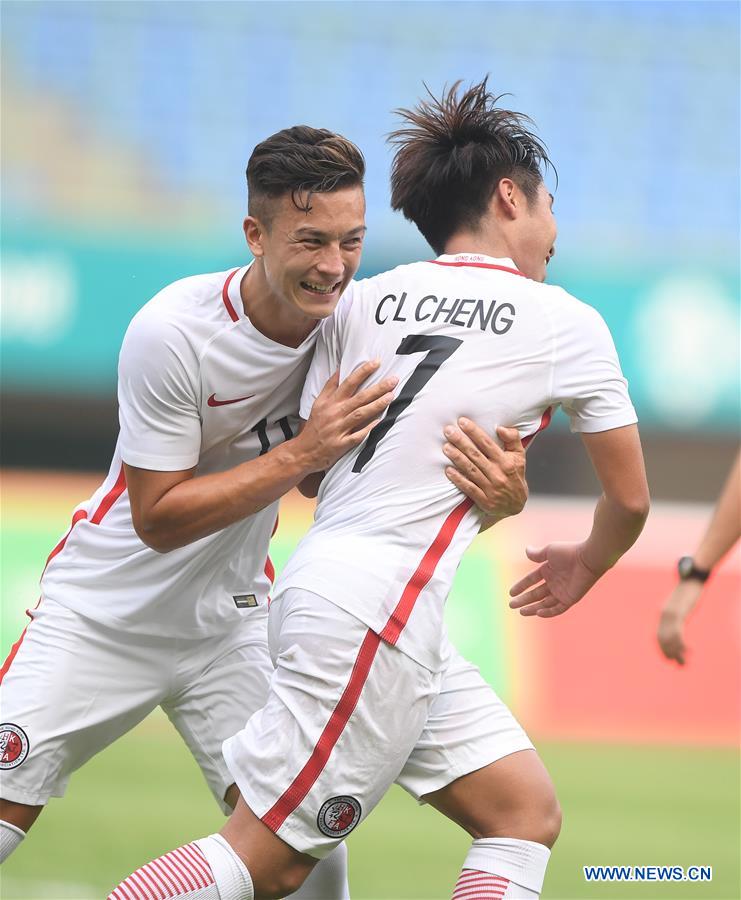 (SP)INDONESIA-BEKASI-ASIAN GAMES-MEN'S FOOTBALL-HONG KONG VS LAOS