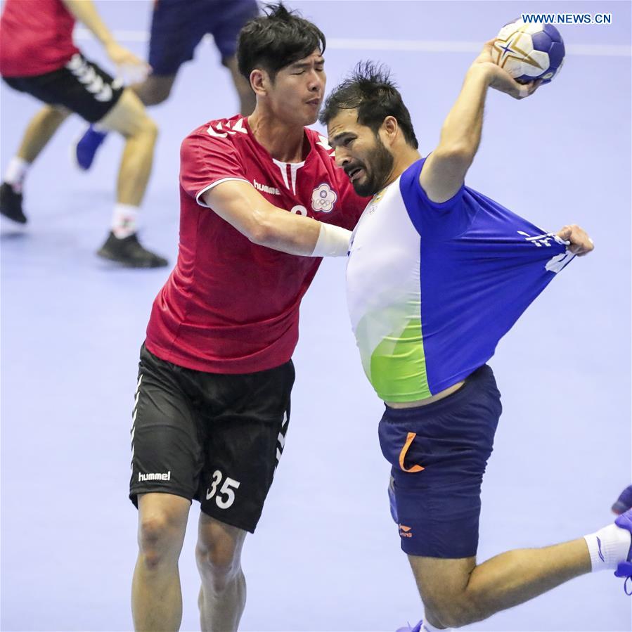 (SP)INDONISIA-JAKARTA-ASIAN GAMES-HANDBALL-CHINESE TAIPEI VS INDIA