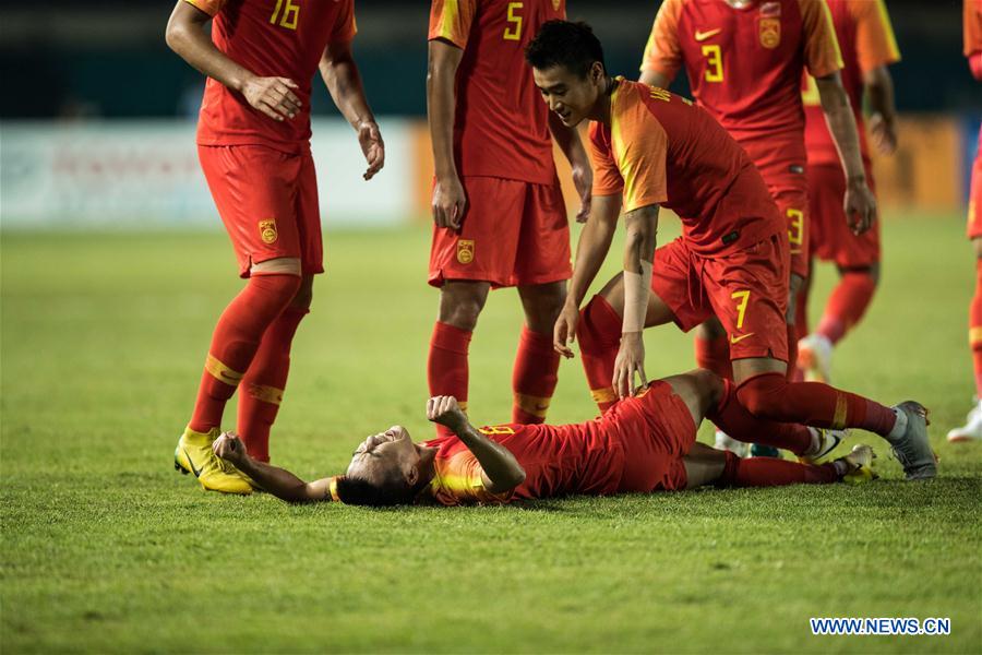 (SP)INDONESIA-BANDUNG-ASIAN GAMES-MEN'S FOOTBALL-CHINA VS UNITED ARAB EMIRATES