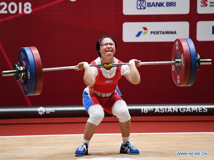 (SP)INDONESIA-JAKARTA-ASIAN GAMES-WEIGHTLIFTING