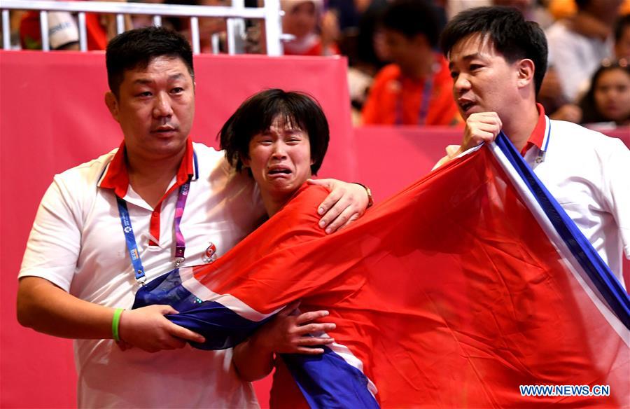 (SP)INDONESIA-JAKARTA-ASIAN GAMES-WRESTLING-WOMEN'S FREESTYLE 53 KG