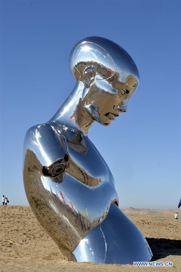 CHINA-GANSU-SCULPTURE-DESERT (CN)