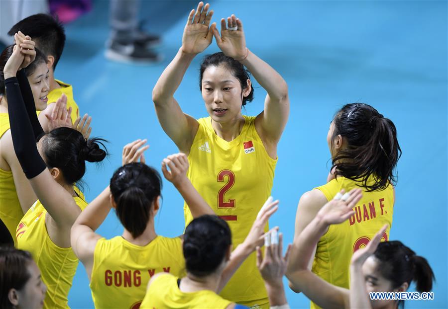 (SP)INDONESIA-JAKARTA-ASIAN GAMES-WOMEN'S VOLLEYBALL-CHINA VS SOUTH KOREA