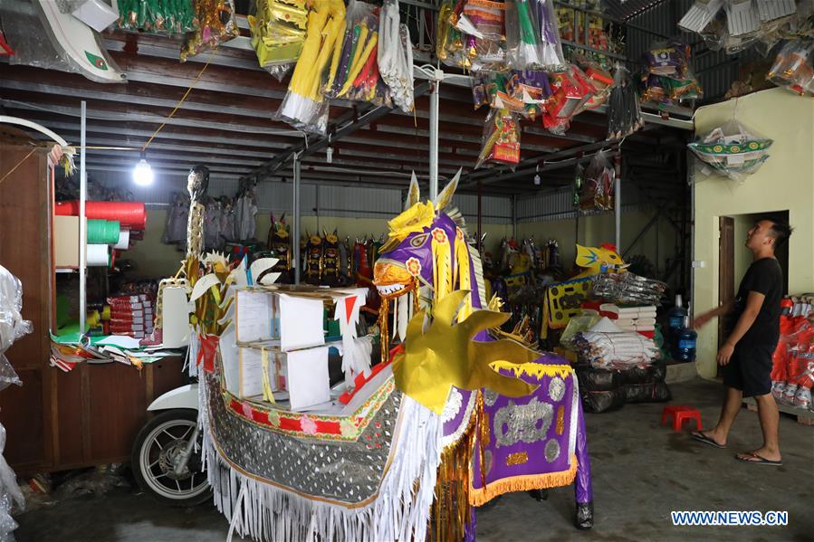 VIETNAM-BAC NINH-ZHONGYUAN FESTIVAL-PAPER VOTIVE OBJECTS