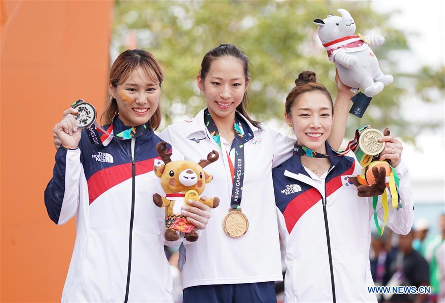 (SP)-INDONESIA-PALEMBANG-ASIAN GAMES 2018-SPORT CLIMBING-WOMEN'S COMBINED FINAL