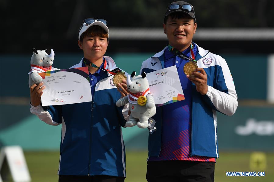 (SP)INDONESIA-JAKARTA-ASIAN GAMES-ARCHERY-COMPOUND MIXED TEAM