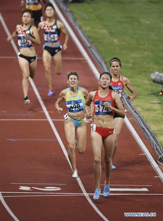 (SP)INDONESIA-JAKARTA-ASIAN GAMES-ATHLETICS-WOMEN'S 800M 