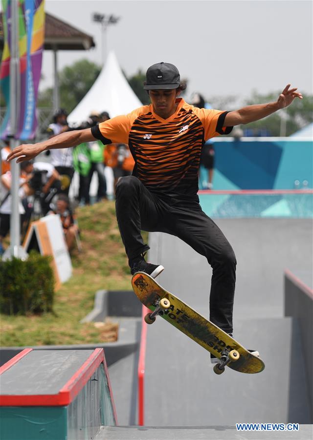 (SP)INDONESIA-PALEMBANG-ASIAN GAMES-SKATEBOARD