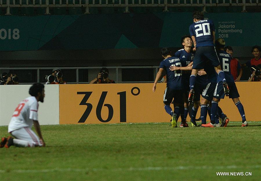 (SP)INDONESIA-BOGOR-ASIAN GAMES-MEN'S FOOTBALL-SEMIFINAL-JAPAN VS UAE