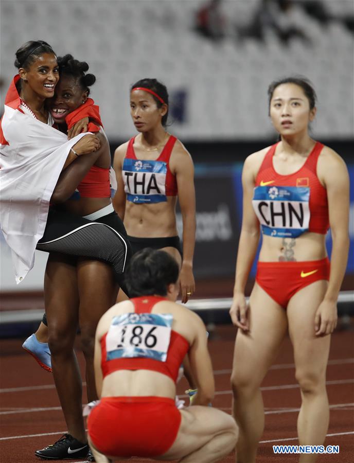 (SP)INDONESIA-JAKARTA-ASIAN GAMES-ATHLETICS-WOMEN'S 4X100M RELAY