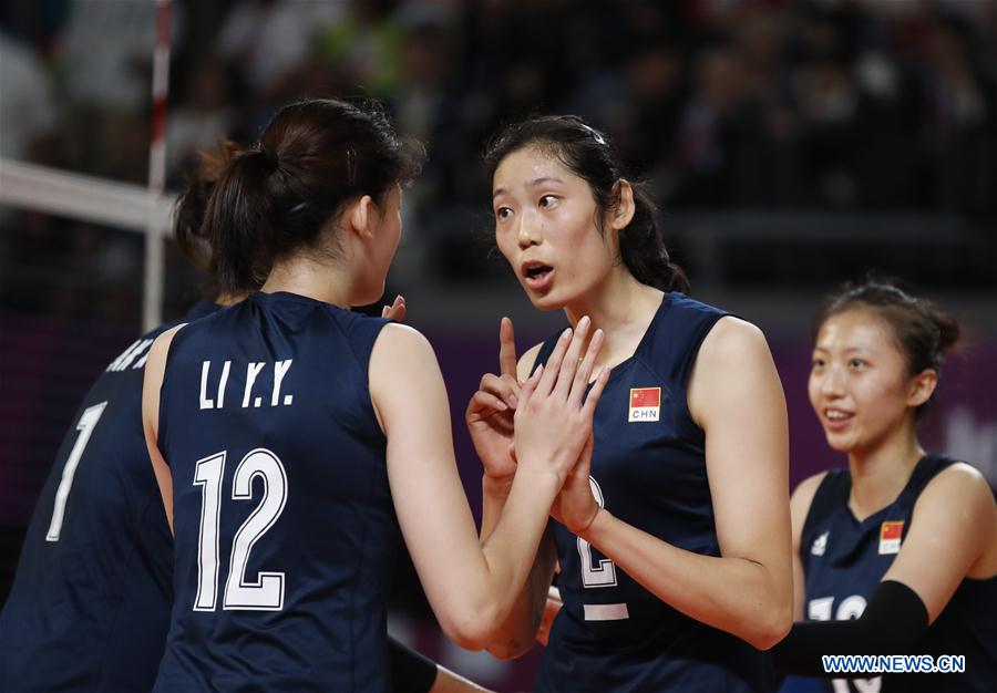 (SP)INDONESIA-JAKARTA-ASIAN GAMES-WOMEN'S VOLLEYBALL FINAL-CHINA VS THAILAND