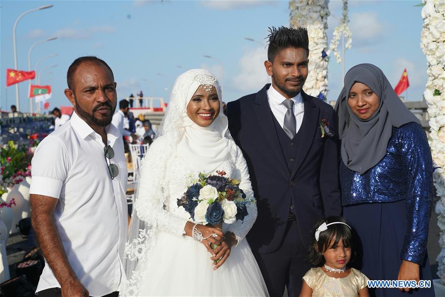 MALDIVES-CHINA-FRIENDSHIP BRIDGE-MASS WEDDING