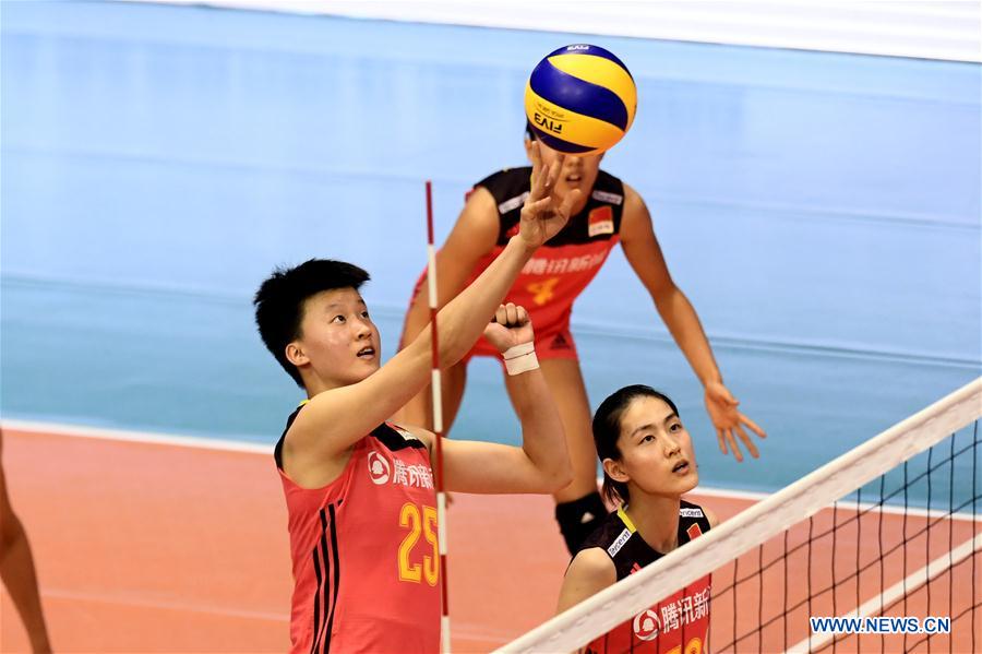 (SP)SWITZERLAND-MONTREUX-VOLLEYBALL-CHINA VS SWITZERLAND